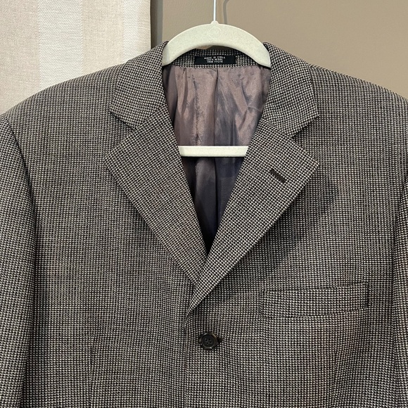 Jones New York Brown Wool Sport Coat Blazer, Size 40 Short - Picture 1 of 16